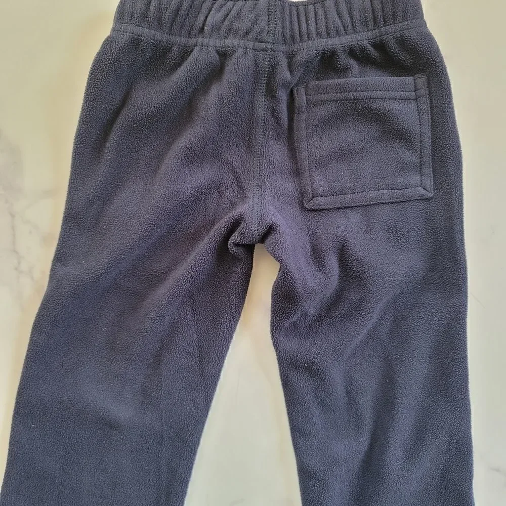 Gymboree 3t navy blue pull on cozy sweatpants couch potato toddler straight leg